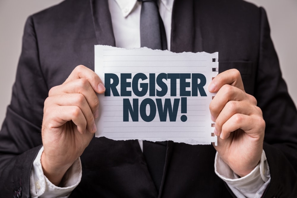 Register now